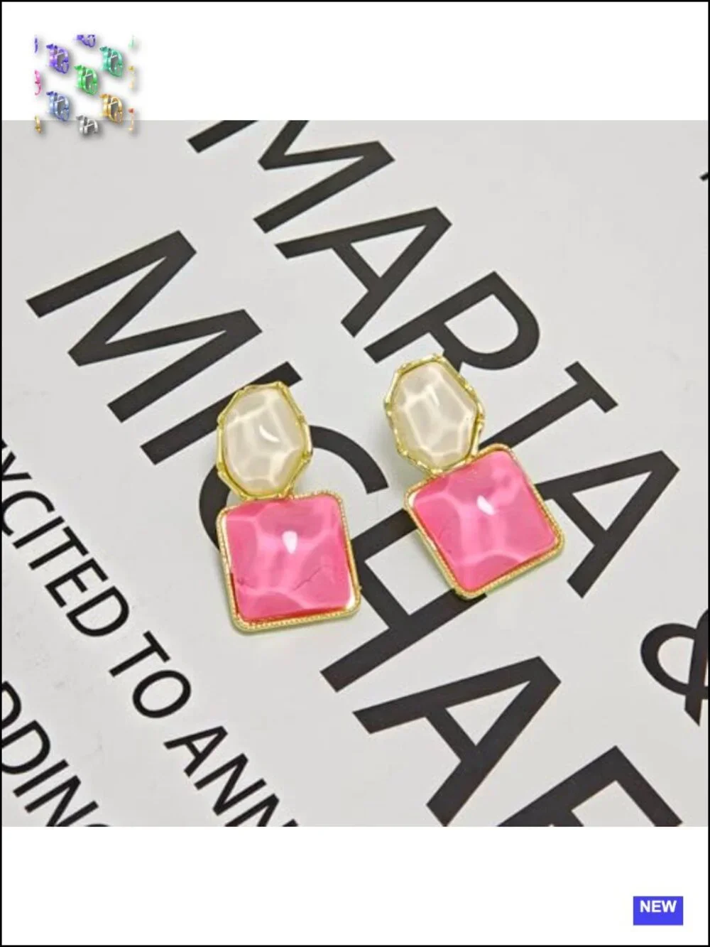 Geometric Acrylic Drop Earrings Dangle Statement Jewelry
